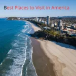 Iconic American landmarks and stunning landscapes for a travel guide to the best places to visit in America.