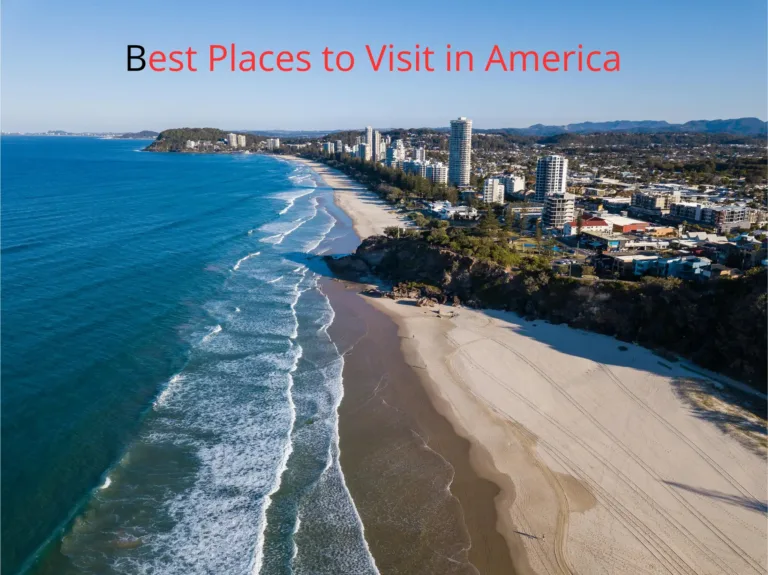 Iconic American landmarks and stunning landscapes for a travel guide to the best places to visit in America.